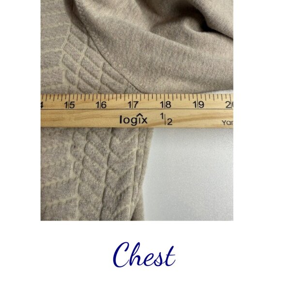 Peck & Peck Women’s Beige Cowl Neck Sweater Size M - Picture 5 of 5